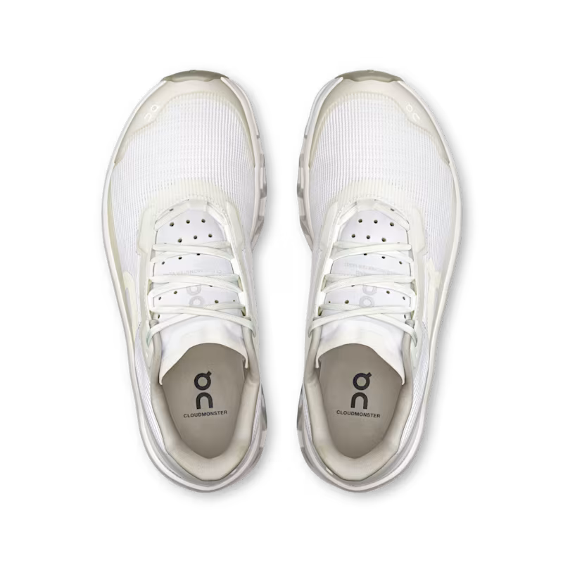 ON Cloudmonster Void Trainers  White White F