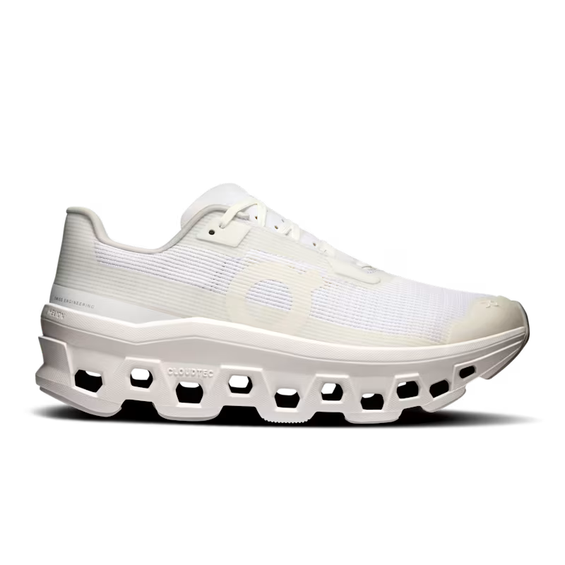 ON Cloudmonster Void Trainers  White White F